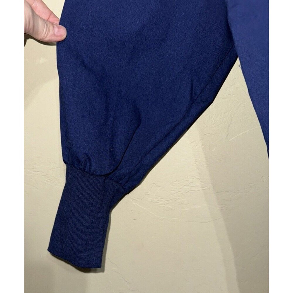 Landau NWT Men's 5XL Pro Flex‎ Scrub Jacket Blue Full Snap Medical Uniform Knit - Picture 5 of 7
